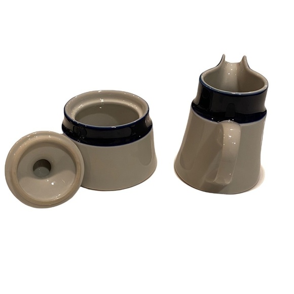 💙Vintage Noritake Primastone Genuine Stoneware Cream and Sugar Set - Picture 6 of 8